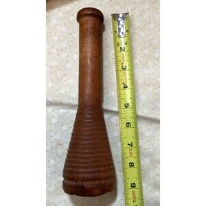 Beehive WOODEN SPOOL Vintage Bobbin Spindle Yarn Thread Industrial Textile 9"